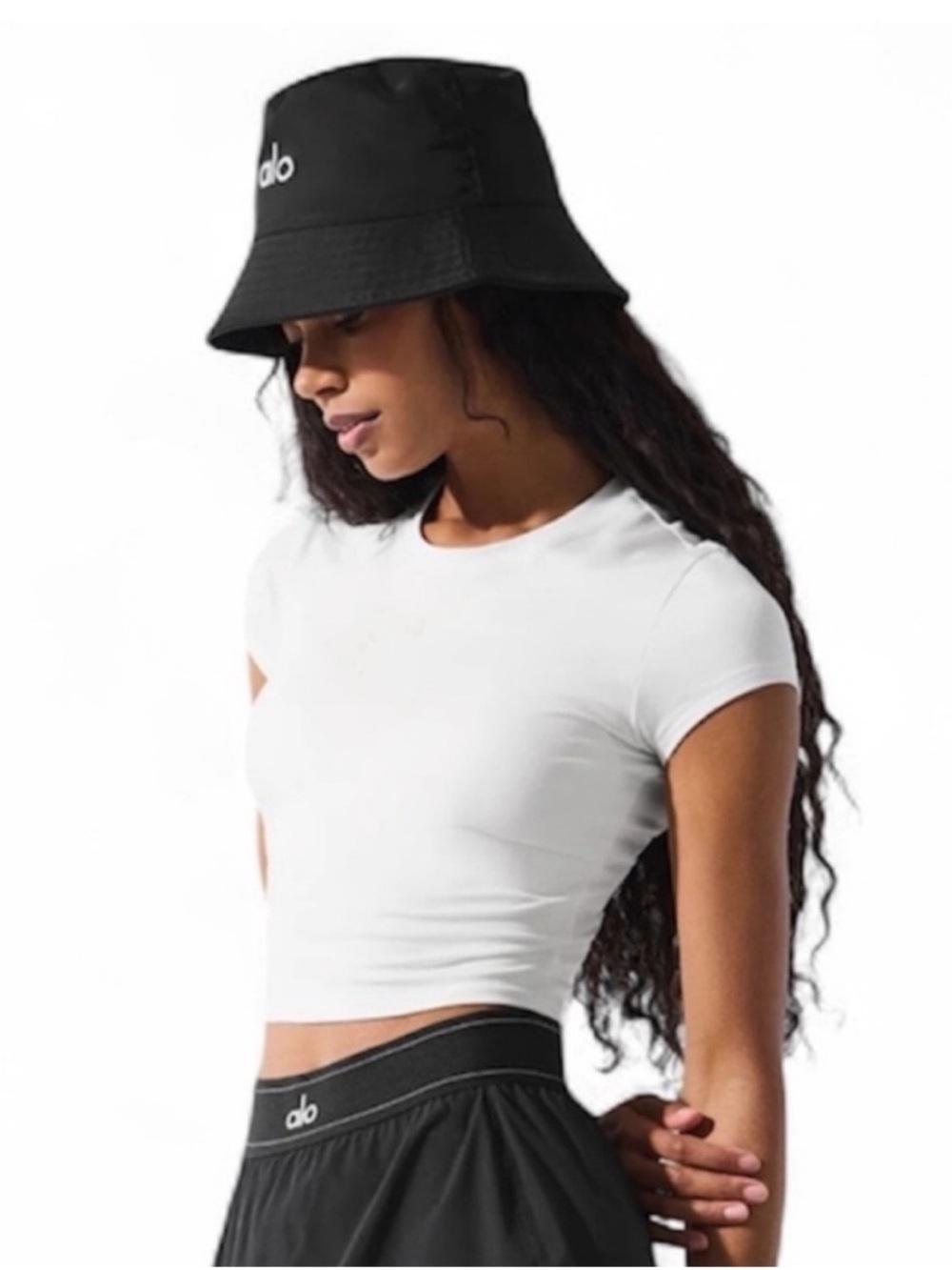 ALO Yoga Alosoft Crop
Finesse Short Sleeve White
Size Small